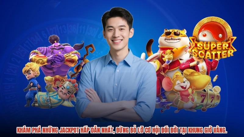 Khám phá những jackpot hấp dẫn nhất, đừng bỏ lỡ cơ hội đổi đời tại khung giờ vàng.