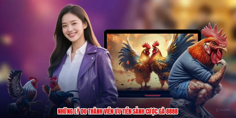 Những lý do thành viên ưu tiên sảnh cược gà 888B